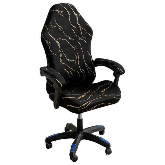 HonorHut Gaming Chair Covers Printing Stretchable Soft Computer Chair Slipcovers with Armrest Cover Washable Seat Cushion Protectors Golden Lightning