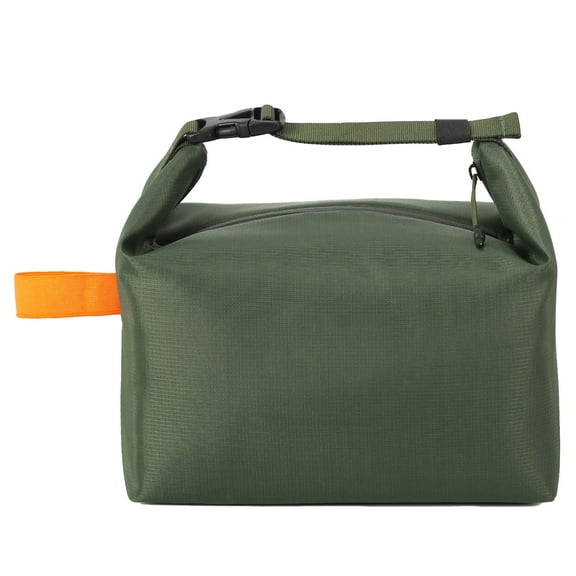 HonorHut High Capacity Lunch Bag Foldable Cooler Bag with Handle Strap Reusable Lunch Box Insulated Tote Bags Adjustable Storage Bags Green