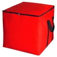 thumbnail image 1 of HonorHut Large Storage Packing Bags Waterpoof Square Moving Bags with Zippers Reusable Storage Bags Holiday Decorative Storage Totes 20x20x20Inch Bright Red, 1 of 7