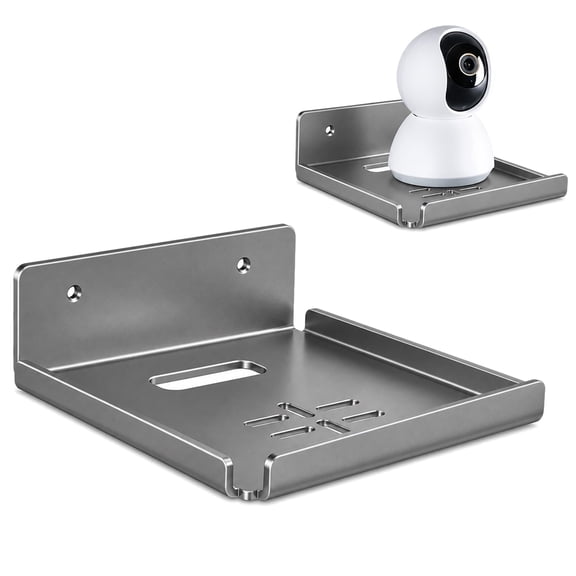 HonorHut Square Camera Mount Floating Shelves for Wall Mount Holder Multi-Functional Wall Mount Holder with Screw Kit 1 Pack Gray