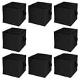thumbnail image 1 of HonorHut Square Storage Bags with Handles 8 Pack Zipper Large Moving Bags Heavy Duty Storage Tote for Clothes 20x20x20Inch Dark Black, 1 of 7