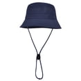 thumbnail image 1 of HonorHut Sun Hats Waterproof Lightweight Bucket Caps Packable Summer Cap with Adjustable Chin Strap Breathable Hiking Fishing Hat Outdoor Protection Navy Blue, 1 of 7