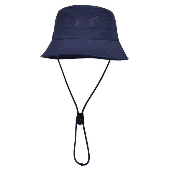 HonorHut Sun Hats Waterproof Lightweight Bucket Caps Packable Summer Cap with Adjustable Chin Strap Breathable Hiking Fishing Hat Outdoor Protection Navy Blue