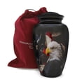 thumbnail image 1 of Honorary Memorials Patriotic Hearts Eagle Urn for Human Ashes | American Flag Cremation Urn for Adults, Cremation Urn for Veteran, Cremation Urns Medium Size, Handmade Funeral Urns with Velvet Bag, 1 of 6