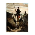 thumbnail image 1 of Trademark Fine Art Honore Daumier Don Quixote In The Mountains 2 Canvas Wall Art - 18x24, 1 of 5