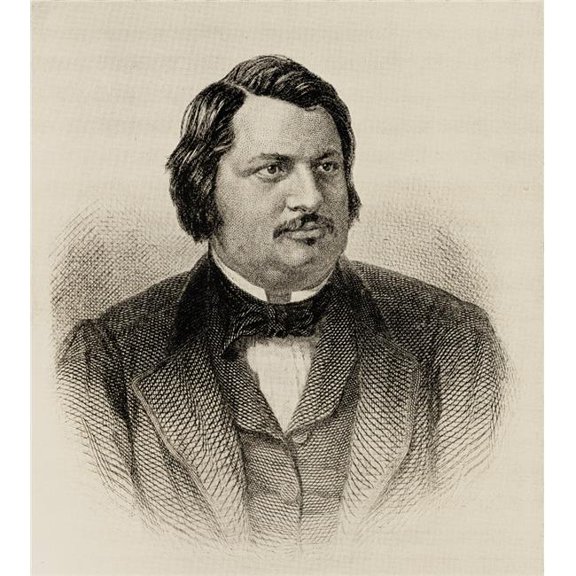 Honore De Balzac 1799-1850 French Writer From The Book The International Library of Famous LiteraturePublished In Lond Poster Print - Large - 28 x 32