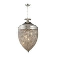 thumbnail image 1 of Honore Smoke Glass Bead Acorn Pendant in Silver Metal, 1 of 1