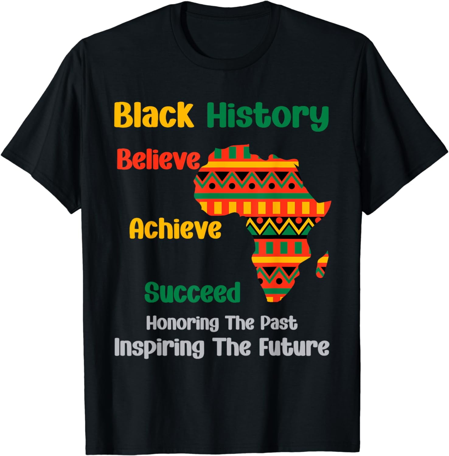 Honoring Past Inspiring Future Black History Month T-Shirt Honoring Past Inspiring Future Black History Month T-Shirt
