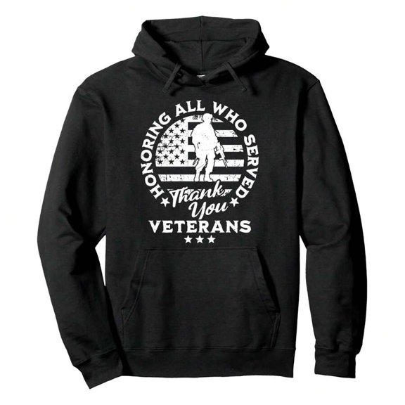 Honoring All Who Served Thank You S Day 2024 Pullover HoodieMen's Summer Hoodie Lightweight & Breathable Pullover,Outdoor Streetwear For Casual & Active Wear