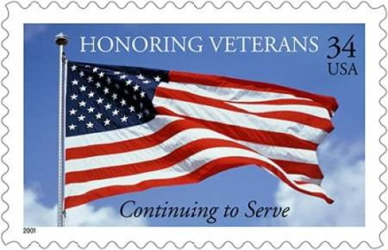 Honoring Veterans Canvas Art - US POSTAL SERVICE (24 x 36)