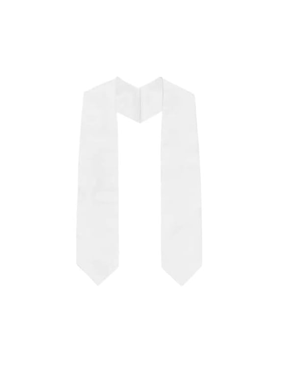 Academic 60" Classic End Honor Stoles/Sashes (White)