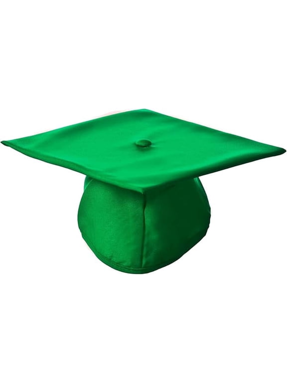 Academic Cap (Emerald Green, Matte Finish) - Unisex - One Size