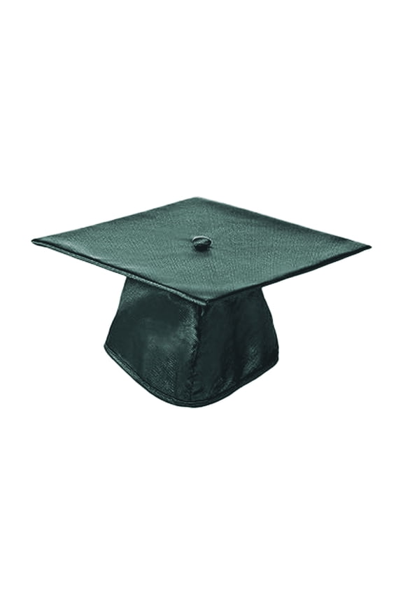 Academic Cap (Forest Green, Shiny Finish)