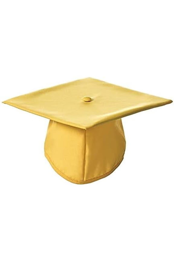 Academic Cap (Gold, Matte Finish) - Unisex - One Size