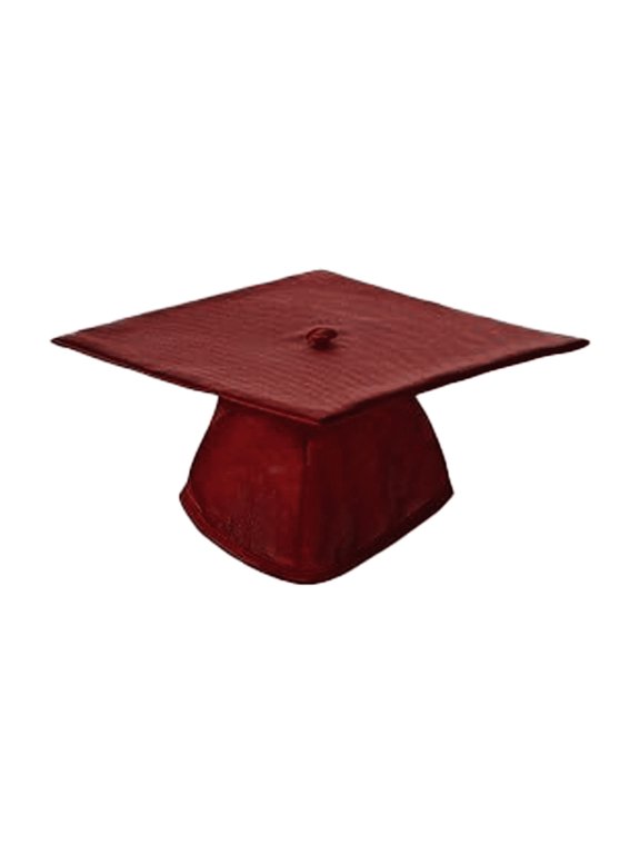 Academic Cap (Maroon, Shiny Finish)