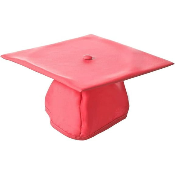 Honors Graduation Academic Cap (Pink, Matte Finish) - Unisex - One Size