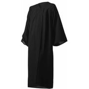 Honors Graduation Academic Gown Black, Matte, Size 54 - Unisex - for heights 5'9" - 5'11"