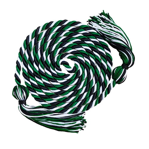 Honors Graduation Academic Honor Cord (Black/Green/White)