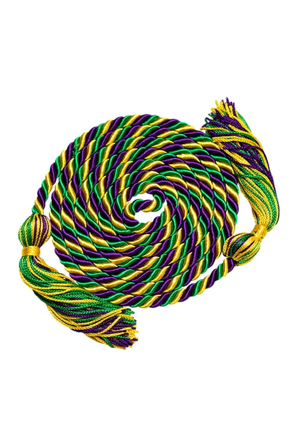Academic Honor Cord (Gold/Kelly Green/Purple)