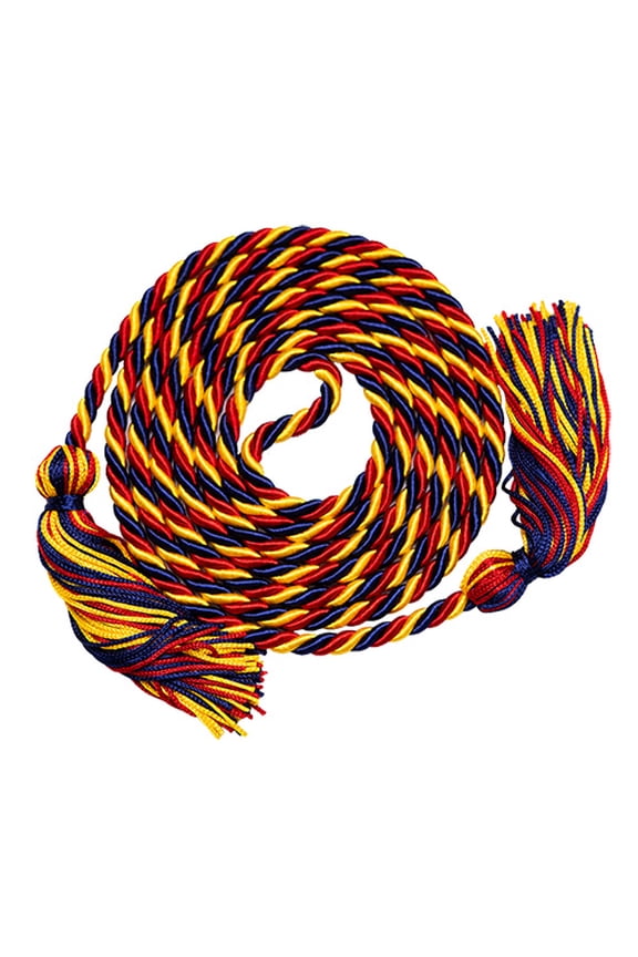 Academic Honor Cord (Gold/Navy Blue/Red)