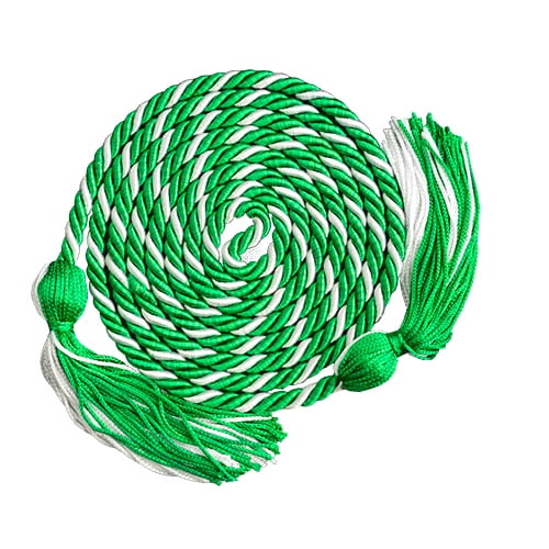 Honors Graduation Academic Honor Cord |(Kelly Green/White)