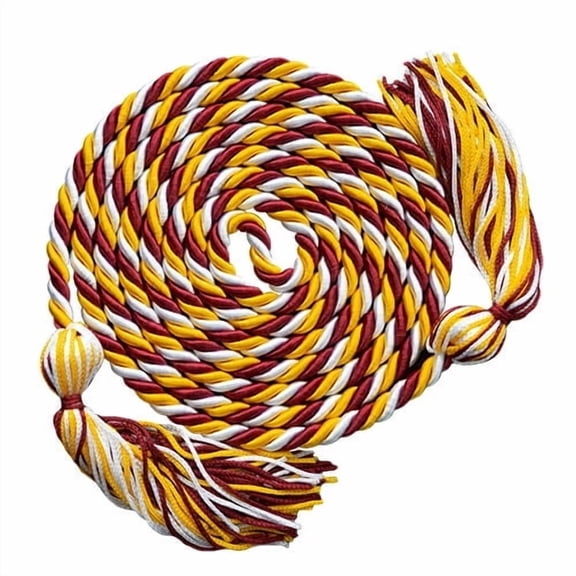 Honors Graduation Academic Honor Cord (Maroon/Gold/White)