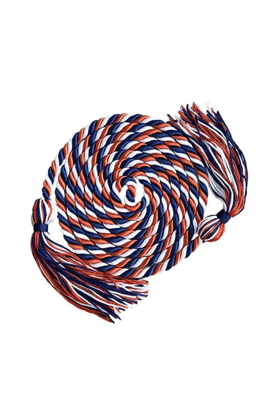 Academic Honor Cord (Navy Blue/Rust/White)
