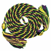 Honors Graduation Academic Honor Cord Purple/Yellow/Green