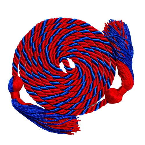 Honors Graduation Academic Graduation Honor Cord (Red/Royal Blue) - pack of 10