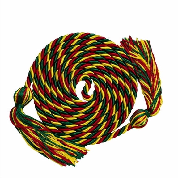 Honors Graduation Academic Honor Cord (Red/Yellow/Green)