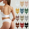 thumbnail image 1 of Honrane 2 Pcs/Set Bra Panties Set Solid Color Breathable Sports Push Up V-shaped Lady Bra Briefs Inner Wear Clothes, 1 of 8