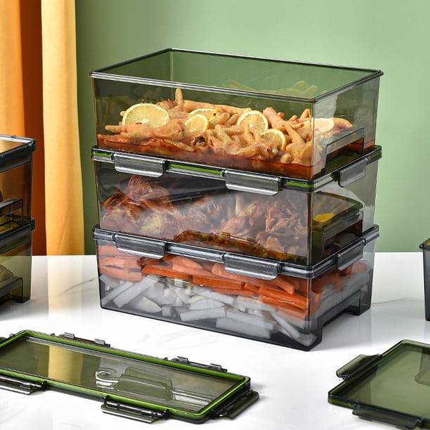 Honrane 6/10L Refrigerator Storage Box Transparent High Capacity Large ...