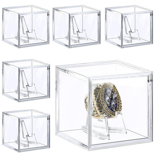 Honrane Acrylic Ring Display Case Clear Tournament Championship Ring
