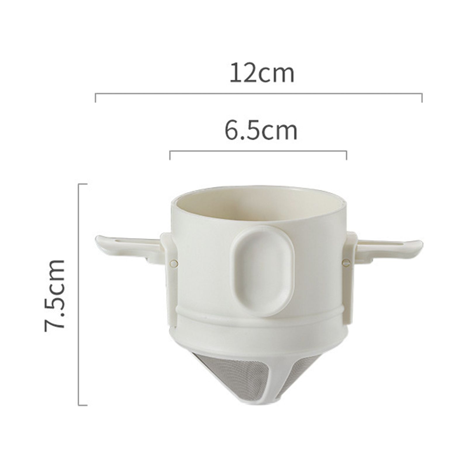 Honrane Anticlog Coffee Filter Cup Reusable Stainless Steel Coffee