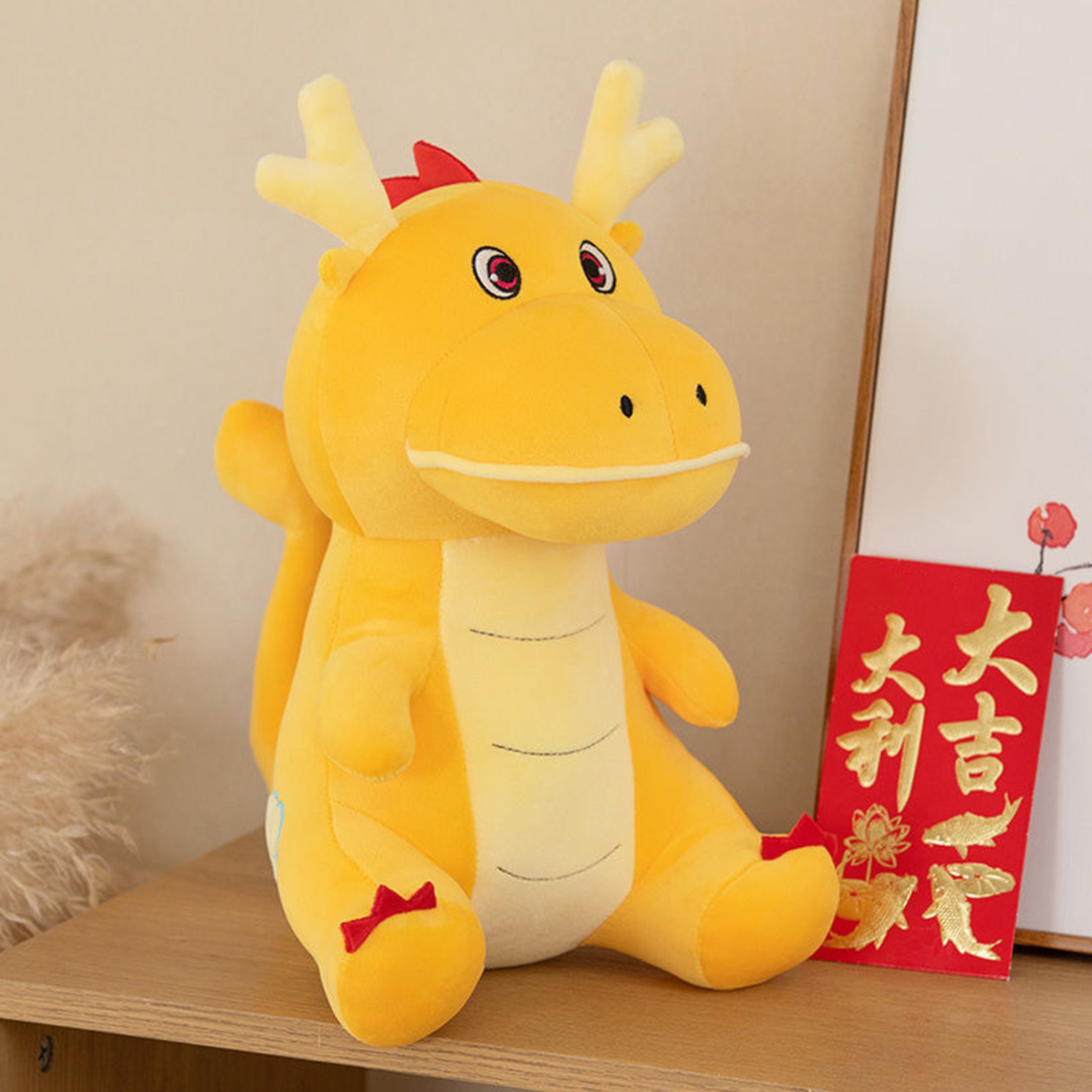 Honrane Dragon Plush Chinese Dragon Plush Toy Realistic Stuffed with