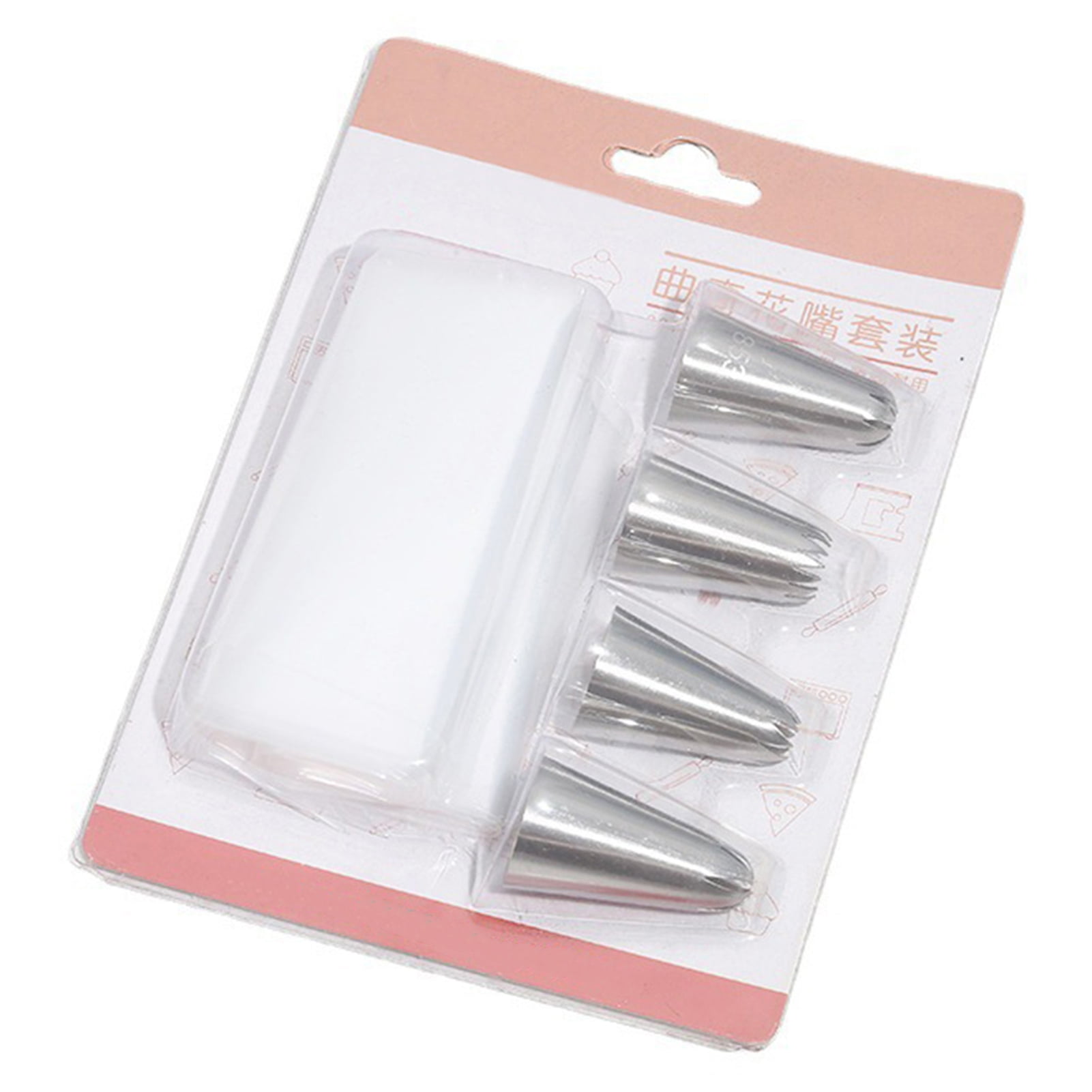 Honrane Foodgrade Piping Nozzle Stainless Steel Piping Tip Set with