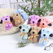 Honrane Hair Drying Towel Fluffy Reusable Puppy Shape Lovely Cartoon Coral Fleece Towel Wedding Favors