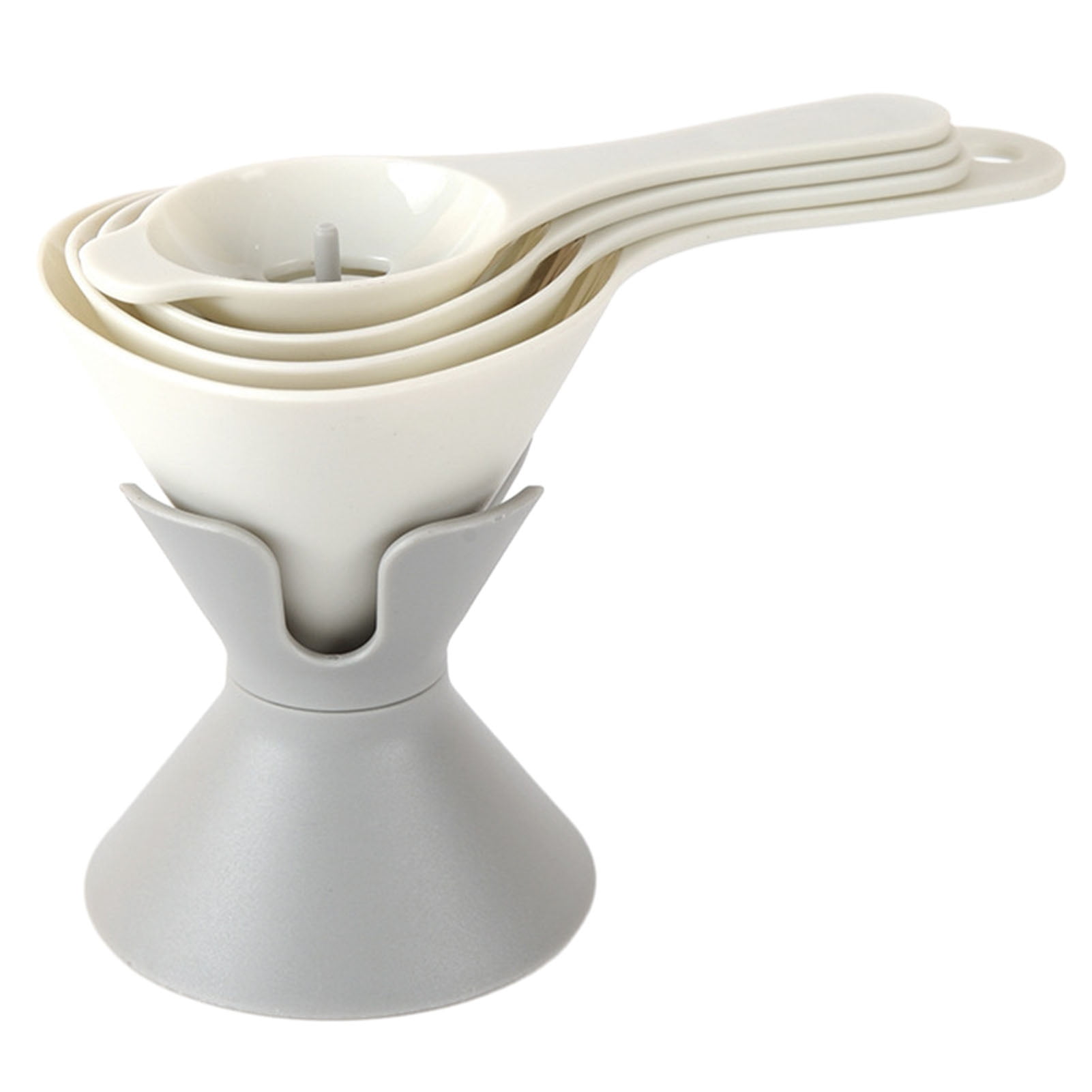 Honrane Kitchen Funnel Set Funnel with Storage Base Funnel Set with