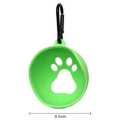 Honrane Portable Pet Ball Holder Convenient Pet Ball Storage Paw Print Design Long Lifespan Soft Texture Dog Ball Holder