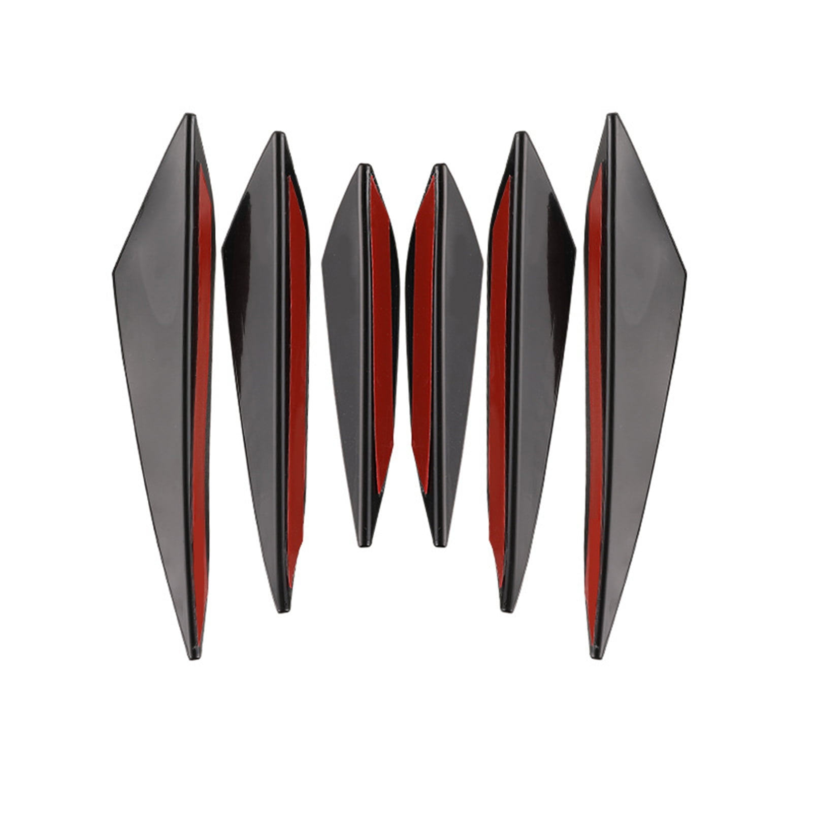 Honrane Rubber Bumper Guard 6pcs Black Anti-collision Patch Car Bumper ...