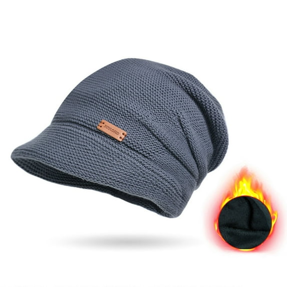 Honrane Women Soft Brim Beret Women Warm Winter Hat Women Winter Hat Wide Short Brim Elastic Solid Color Soft Warm Thick Plush Resistant Anti-slip Winter