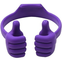 Honsky Thumbs-up Cell Phone Stand Holder, Tablet Stand Cradle for Desk Desktop Smartphone Cellphone Mobile Phone Tablets – Universal Adjustable Flexible, Purple