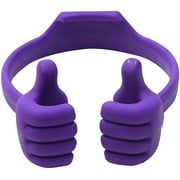 Honsky Thumbs-up Cell Phone Stand Holder, Tablet Stand Cradle for Desk Desktop Smartphone Cellphone Mobile Phone Tablets   Universal Adjustable Flexible, Purple