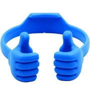 Honsky Universal Flexible Thumb Smartphone Stand Holder - Blue