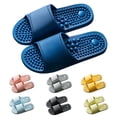 thumbnail image 1 of HonstMatter Men's Slippers, Massage Sandal Slippers with Non Slip Soft Sole, Indoor House Slippers for Bathroom and Home, Gray, 1 of 4