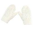 thumbnail image 1 of Hontri Acrylic Gloves Mittens in Clearance, Women Warmer Thicken Knitted Finger Thermal Skiing Gloves Mitten, Female White One Size, 1 of 6