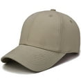 thumbnail image 1 of Hontri B-333 Pure Cotton Plain Solid Color Baseball Cap Men's Duckbill Cap Outdoor Sun Hat | Accessories Clearance! Khaki One Size, 1 of 2
