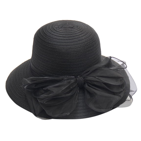 Hontri Baseball Caps Men Clearance! Women's Church Derby Dress Fascinator Bridal Cap British Tea Party Wedding Hat Black