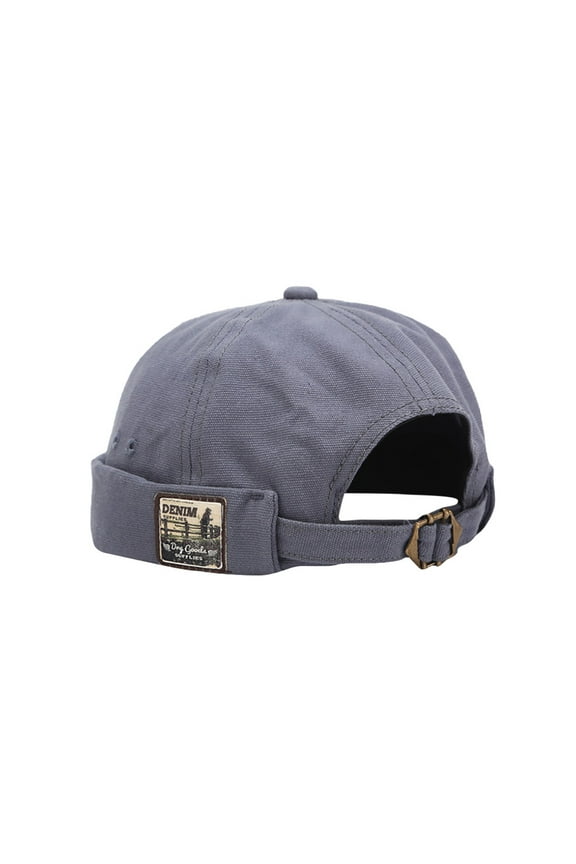 Baseball Caps on Sale, Fashionable Men and Women All-Match Patch Couple Hip Hop Skull Hat Beanie Hat Blue