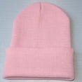 thumbnail image 1 of Hontri Baseball Caps on Sale, Unisex Casual Knitted Hat Hip Hop Hat Warm Winter Ski Hat Hat Pink, 1 of 2